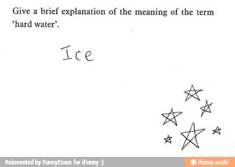Give a brief explanation of the meaning of the term
"hard water".
Tes
