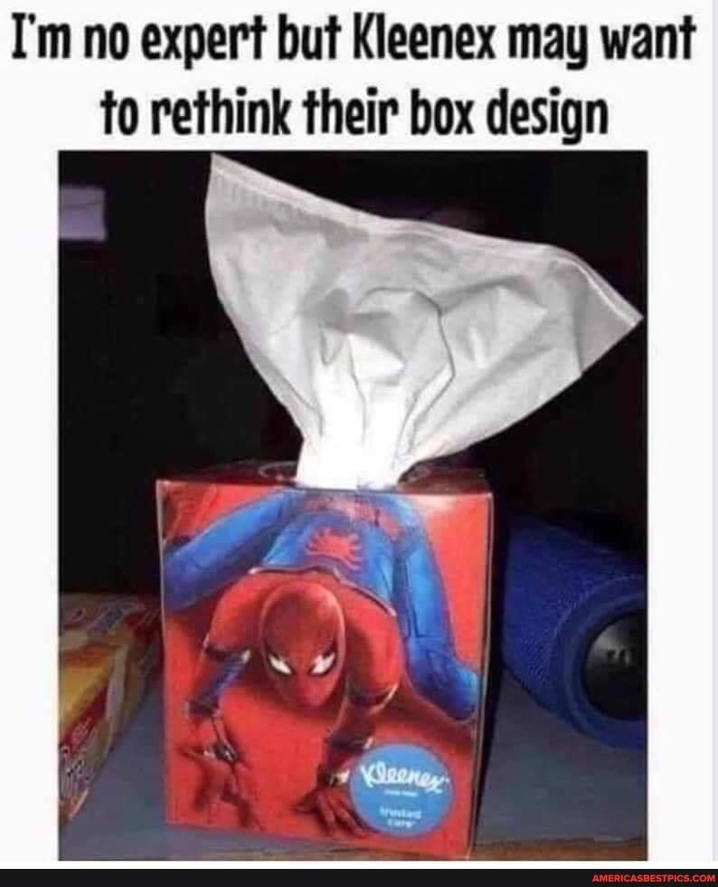 I'm no expert but Kleenex may want to rethink their box design