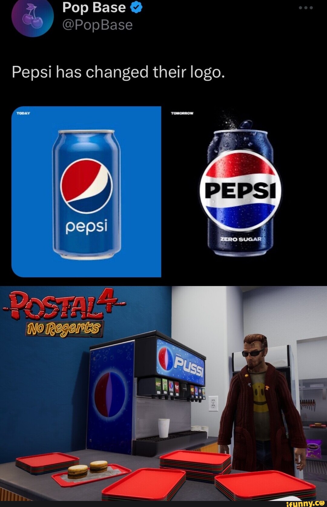 Popbase Logo Pop Base 4 @PopBase Pepsi has changed their logo. - iFunny