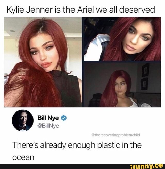 Kylie Jenner is the Ariel we all deserved
Bill Nye
There's already enough plastic in the ocean