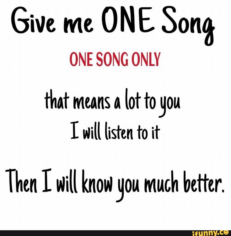 Only me трек. One Song. I know you are the only one песня. One one by one Song.