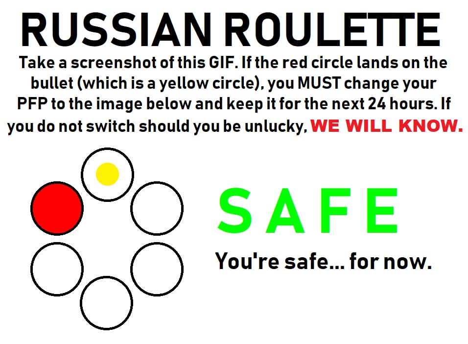 I found a Russian roulette game, here are some screen shots from