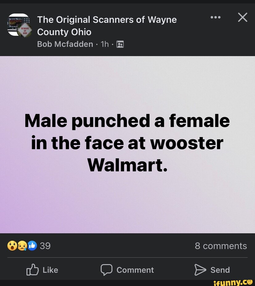 The Original Scanners of Wayne County Ohio Bob Mcfadden Male punched