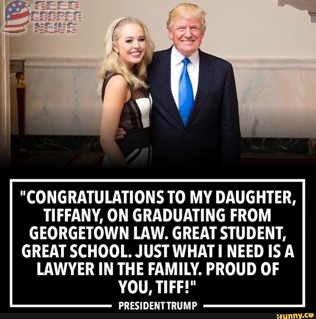 "CONGRATULATIONS TO MY DAUGHTER, TIFFANY, ON GRADUATING FROM(01)