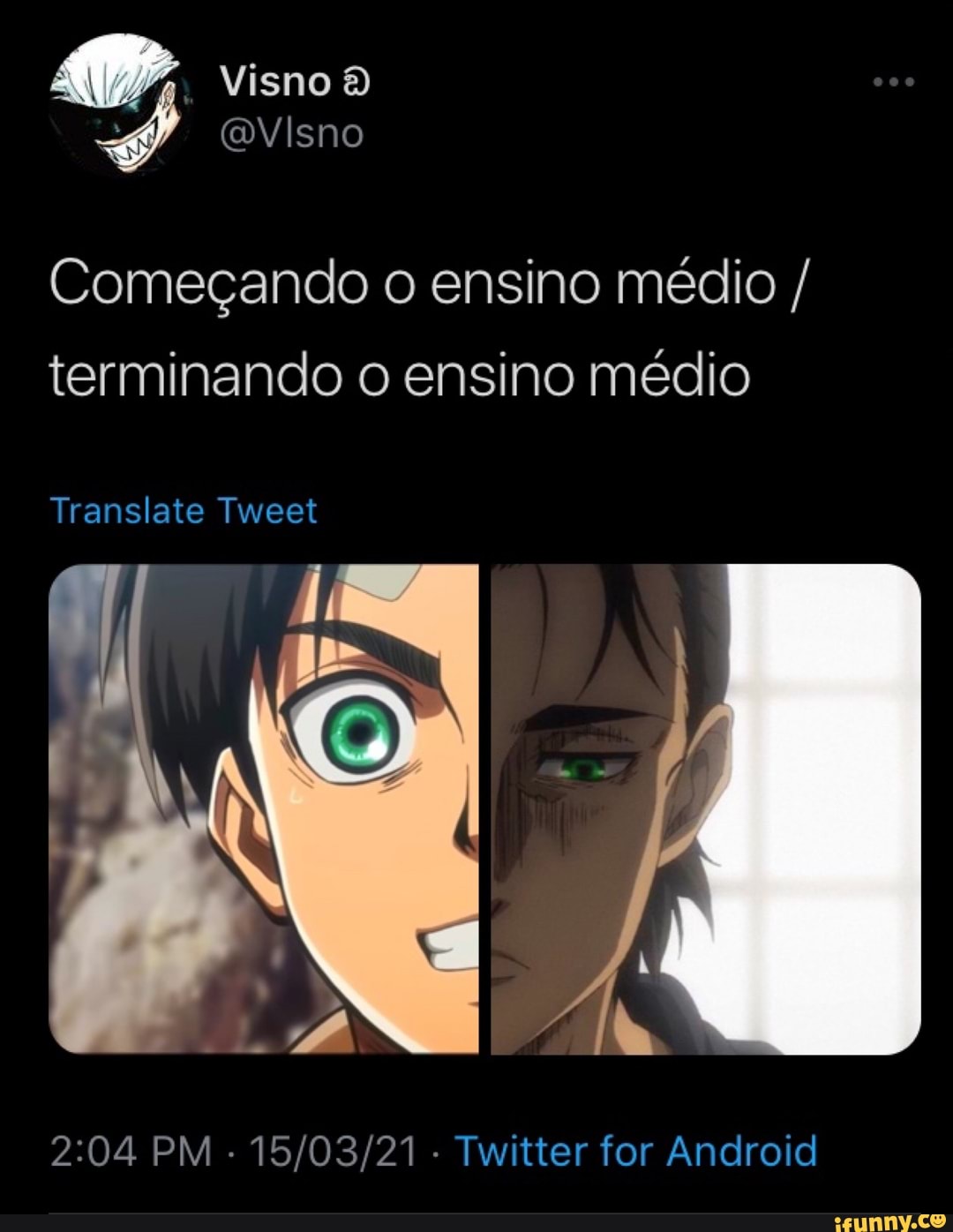 Visno
Começando o ensino médio / terminando o ensino médio
Translate Tweet
PM Twitter for Android