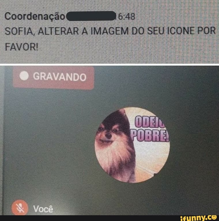 Coordenação 6: as
SOFIA, ALTERAR IMAGEM DO SEU ICONE POR
FAVOR!
ANDO
Você