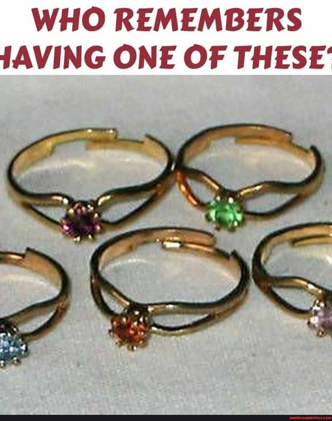WHO REMEMBERS
AVING ONE OF THESE