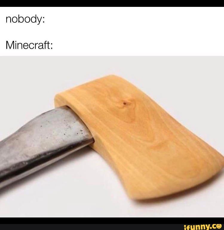 A
nobody:
Minecraft: