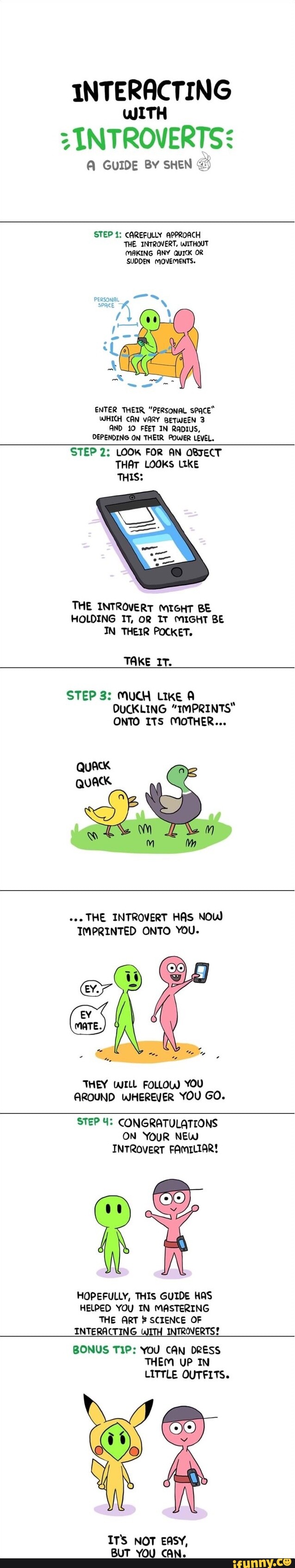 INTERACTING WITH INTROVERTS: GUIDE BY SHEN STEP 1: CAREFULLY APPROACH ...