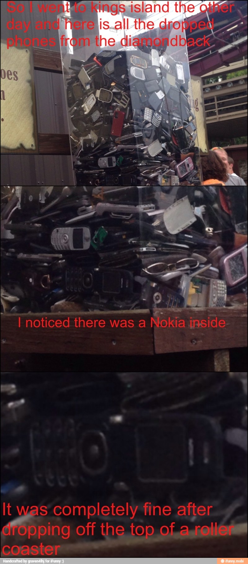 I noticed there was a Nokia inside