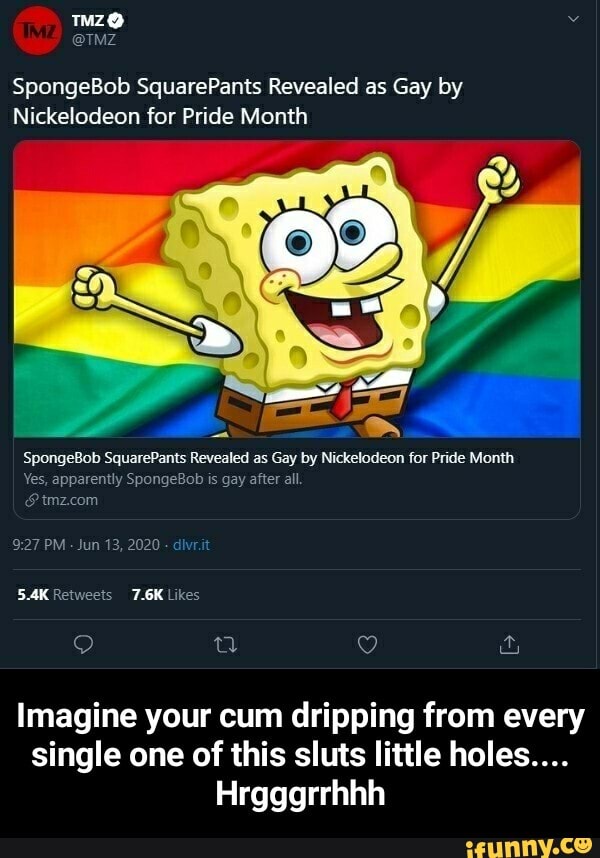 Spongebob Squarepants Revealed As Gay By Nickelodeon For Pride Month Spongebob Squarepants 0133