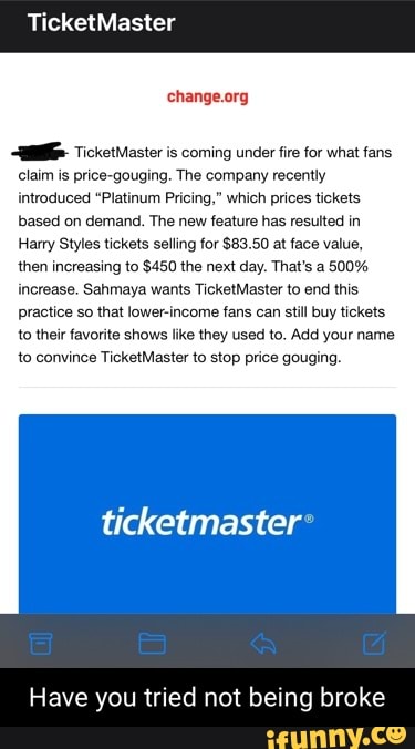 Ticketmaster Change Dates