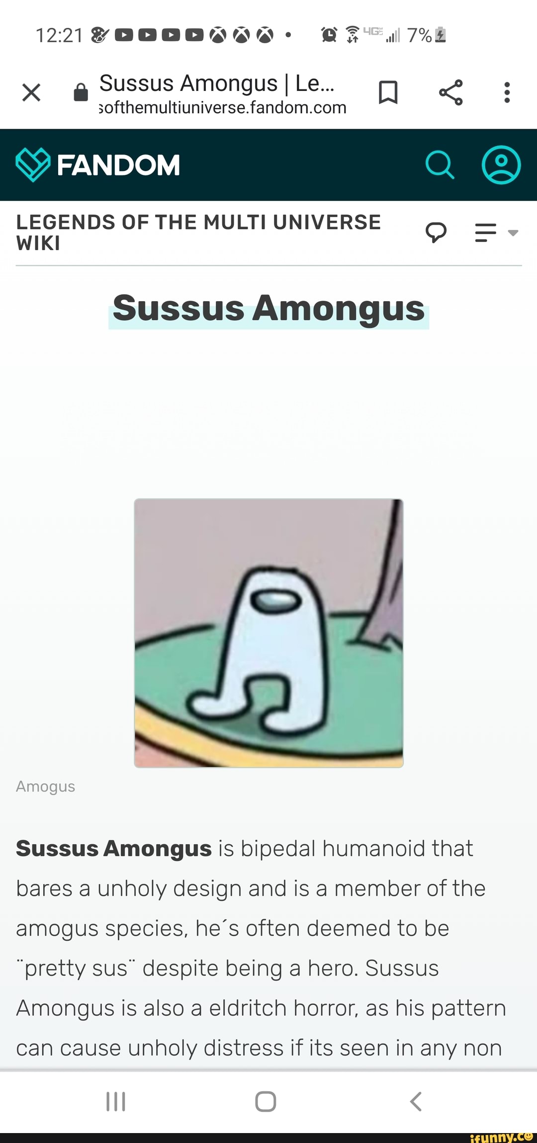 Among Us, Amogus Wiki