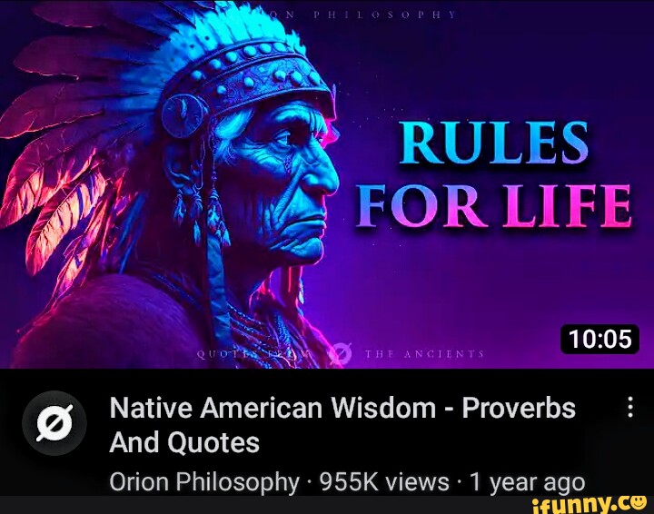 Native American Proverbs About Life