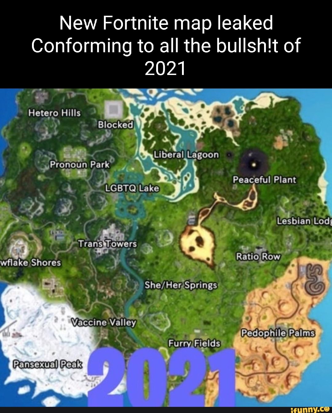 New Fortnite map leaked Conforming to all the of 2021 Hetero Hills