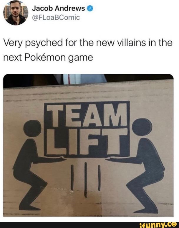 Very psyched for the new villains in the next Pokmon game
re