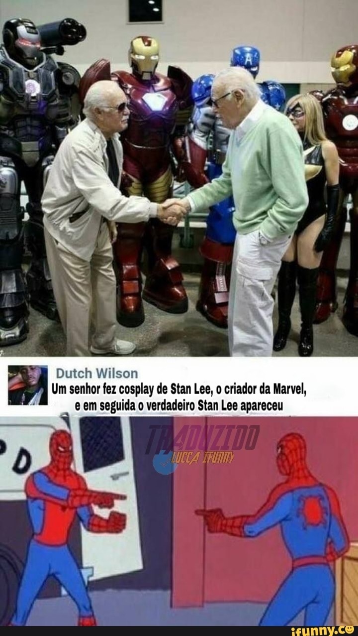 Dutch Wilson
Um senhor fez cosplay de Stan Lee, o criador da Marvel, e em seguida o verdadeiro Stan Loe apareceu