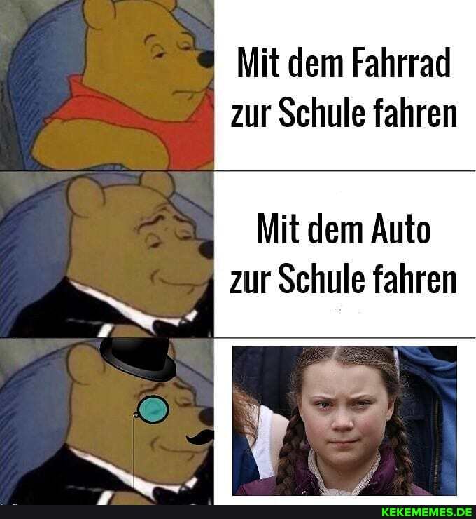 Mit dem Fahrrad zur Schule fahren
Mit dem Auto
zur Schule fahren