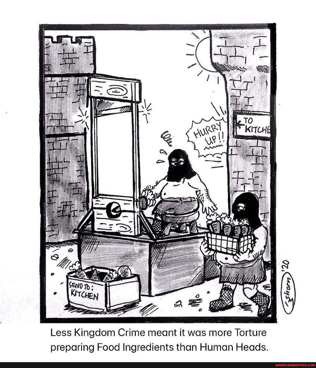 Less Kingdom Crime meant it was more Torture preparing Food Ingredients than Human Heads.