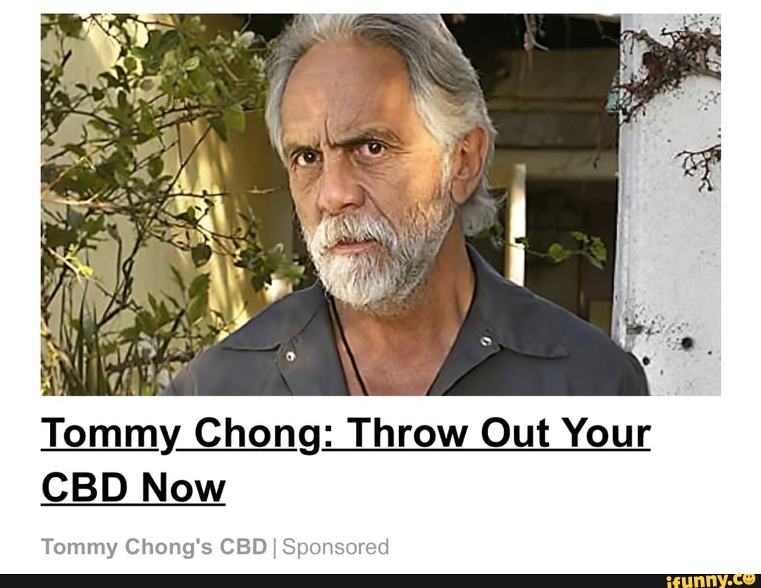 Tommy Chong; Throw Out Your CBD Now Tommy Chong's I CBD I Sponsored iFunny