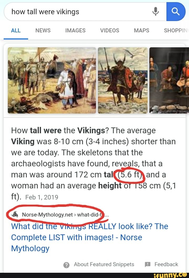 What was the average height of vikings?