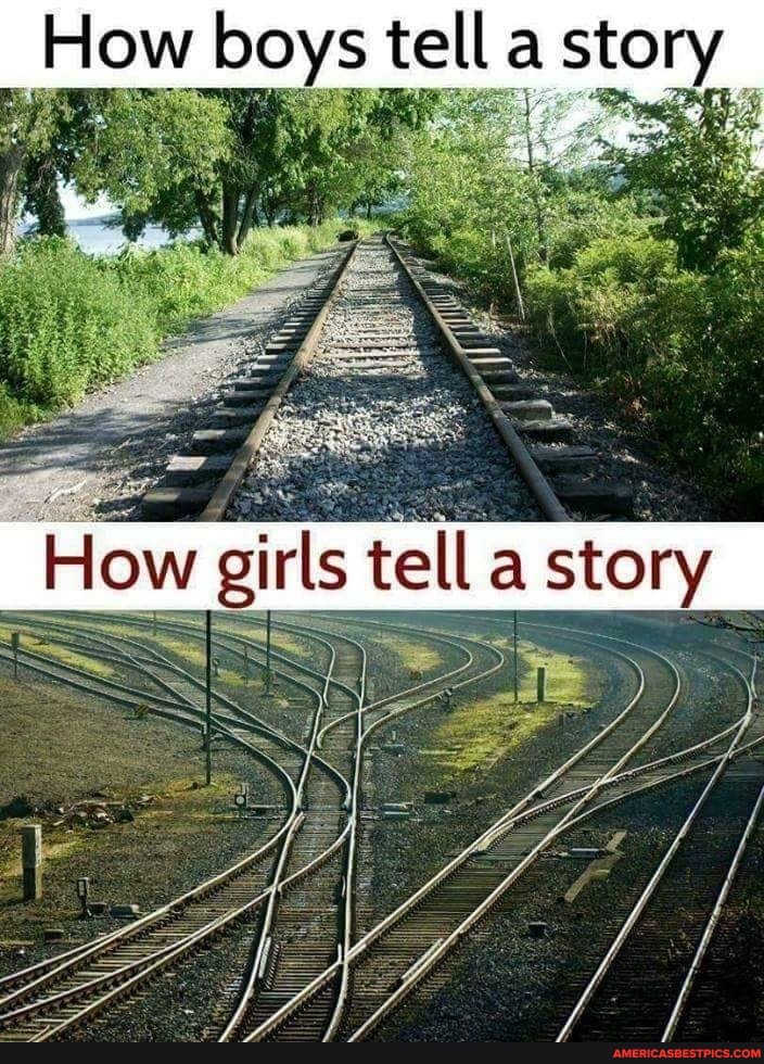 How boys tell a story
