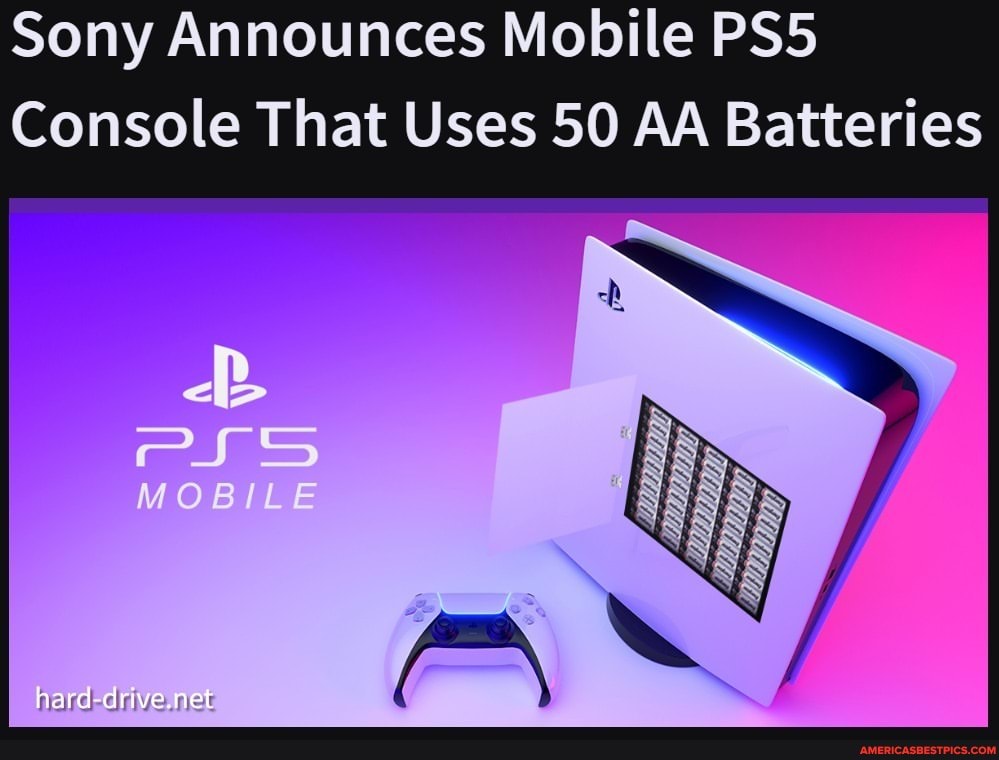Sony Announces Mobile PSS Console That Uses 50 AA Batteries MOBILE  have-drivemet: - America's best pics and videos