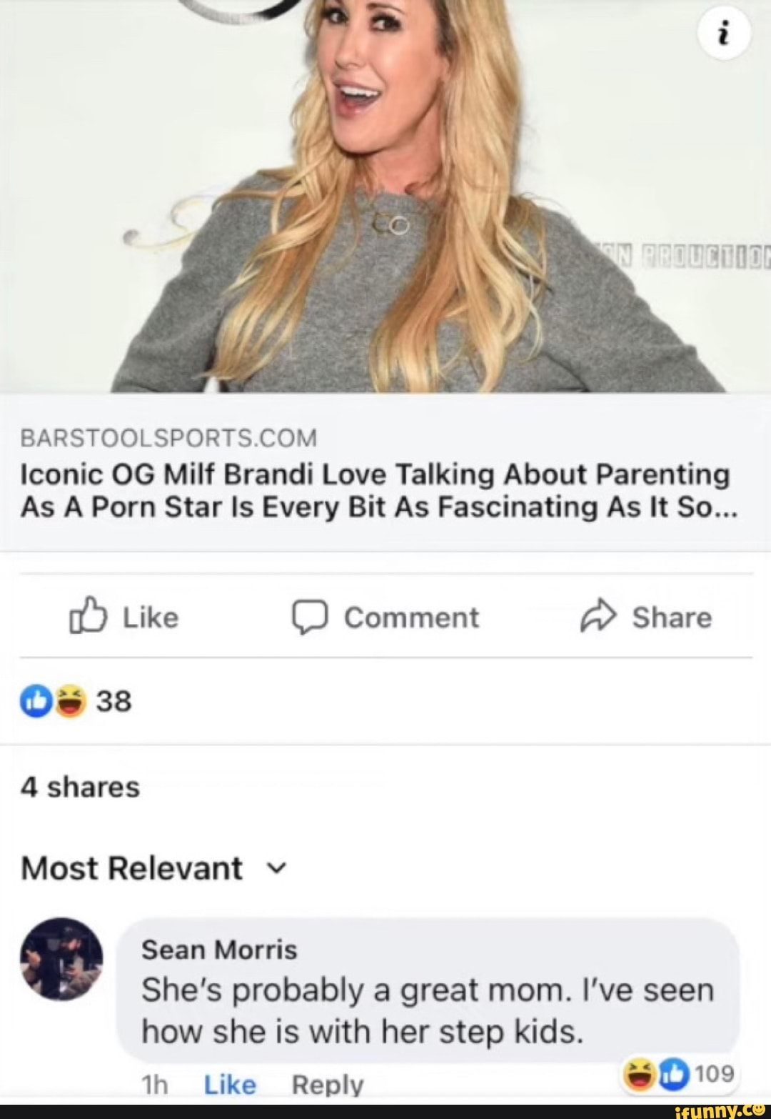 BARSTOOLSPORTS.COVI Iconic OG Milf Brandi Love Talking About Parenting As A  Porn Star Is Every