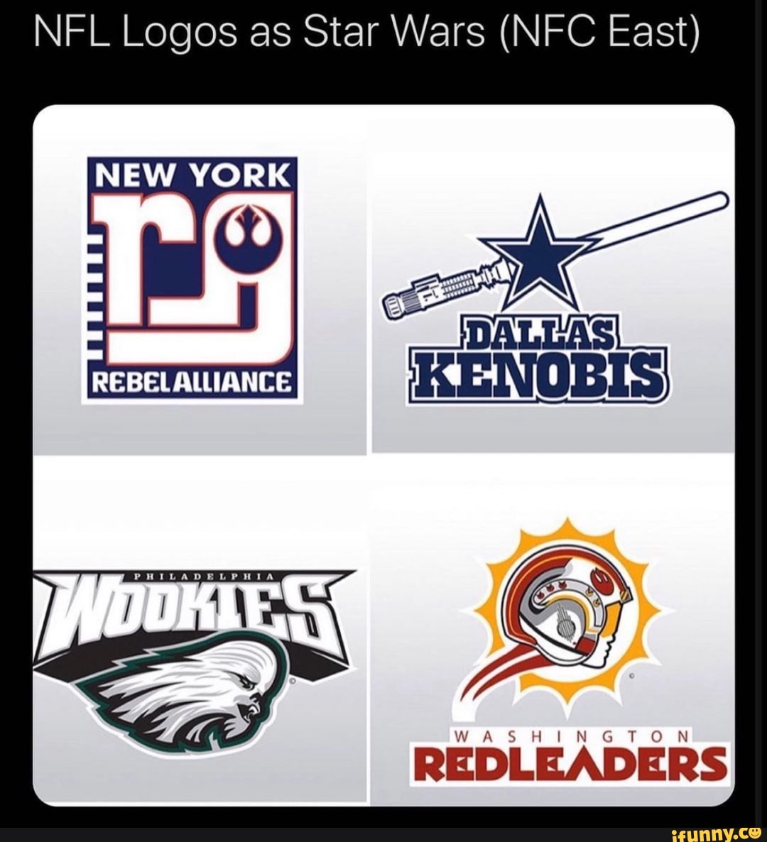 NFL Logos as Star Wars (NFC East) NEW YORK REBELALUANCE DALLAS