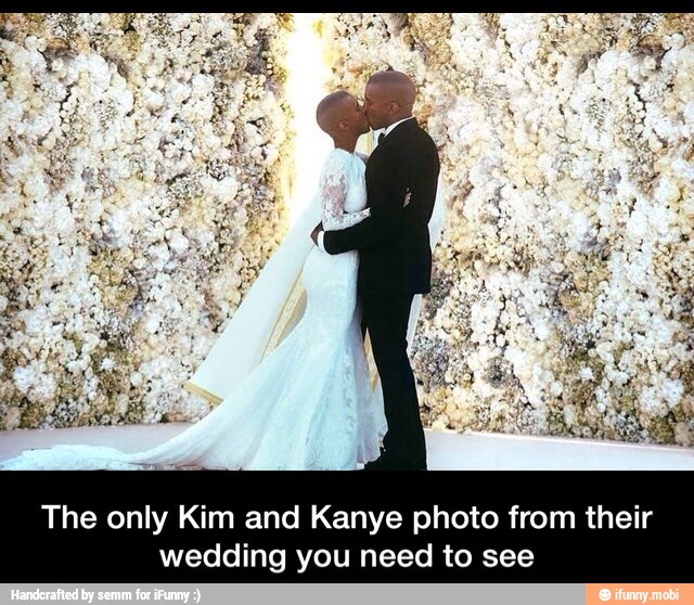 The only Kim and Kanye photo from their
wedding you need to see - The only Kim and Kanye photo from their wedding you need to see