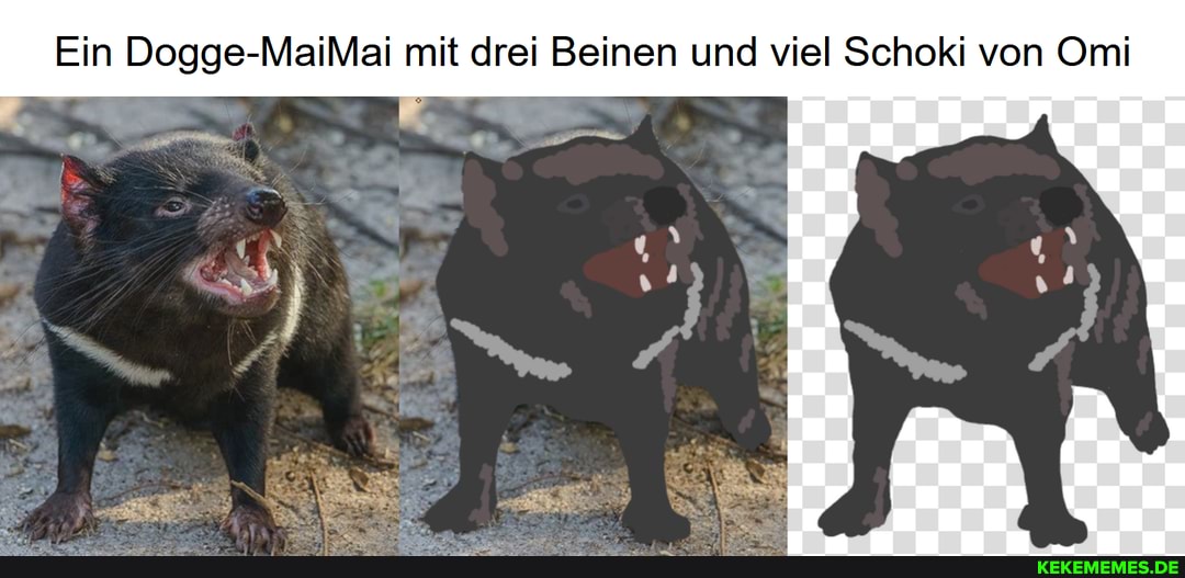 Ein Dogge-MaiMai mit drei Beinen und viel Schoki von Omi