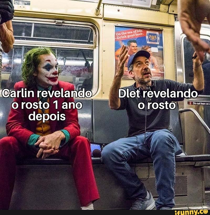 Carlin revelando Dlet revelando o rosto 1 ano orosto.
depois