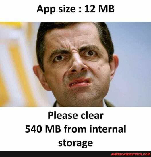 App size : 12 MB
Please clear
540 MB from internal storace