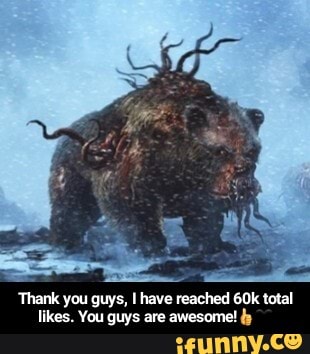 Thank you guys, I have reached total likes. You guys are awesome! fy - Thank you guys, I have reached 60k total likes. You guys are awesome!ππ€
