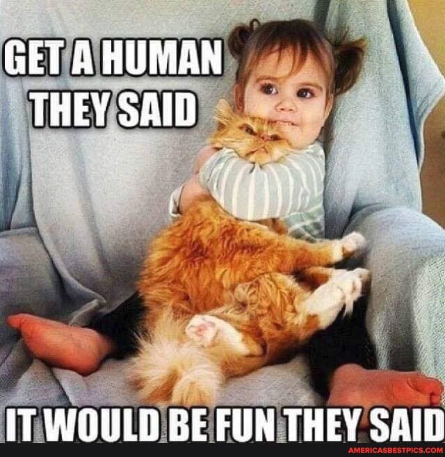 GET A HUMAN THEY SAID
IT THCY CAL