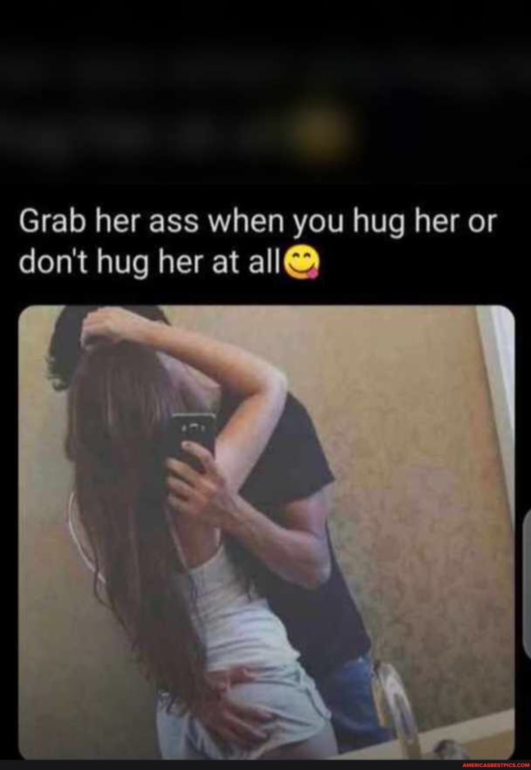 Ass grab her 