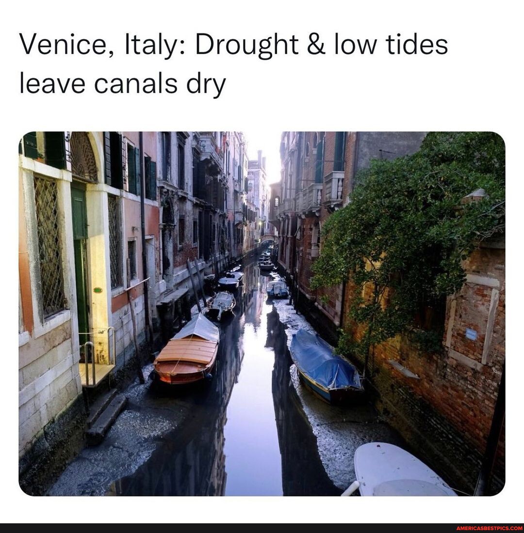 This Is Wild - Venice, Italy: Drought & Low Tides Leave Canals Dry ...