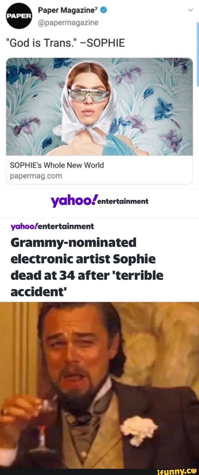 SOPHIE Dead at 34 After Terrible Accident