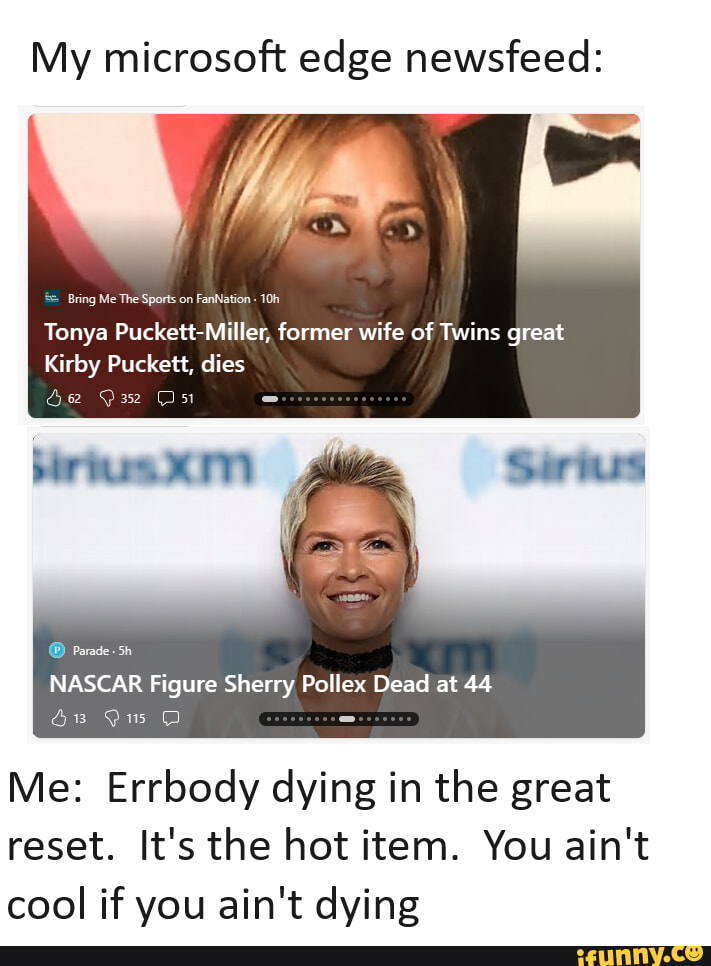 My microsoft edge newsfeed Bring Me The Sports on FanNation Tonya PuckettMiller, former wife