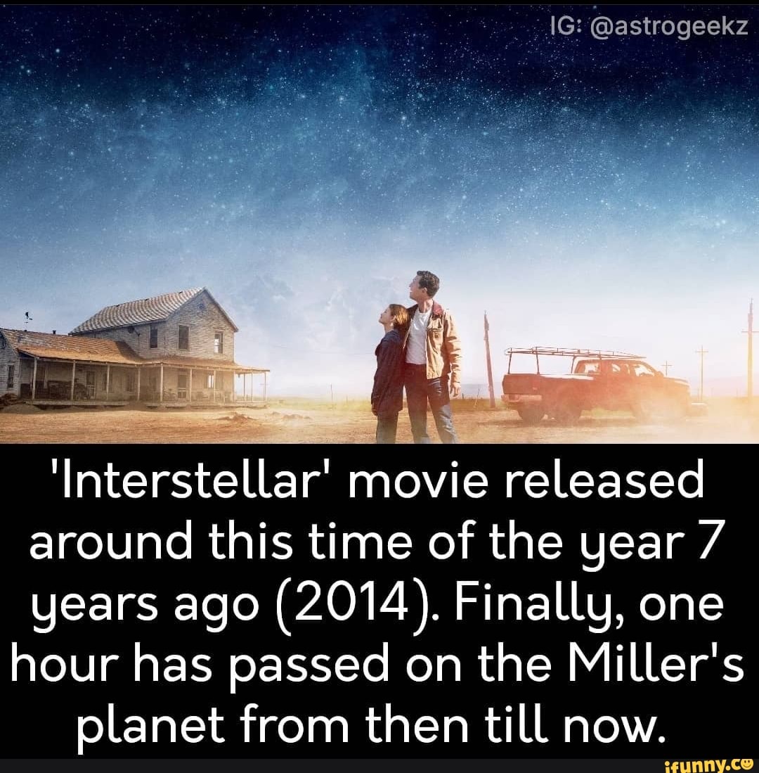 'Interstellar' movie released around this time of the year years ago
