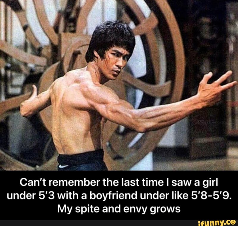 Can't remember the last time I saw a girl under 5'3 with a boyfriend under like 5'8-5'9.
My spite and envy grows - Can’t remember the last time I saw a girl under 5’3 with a boyfriend under like 5’8-5’9. My spite and envy grows
