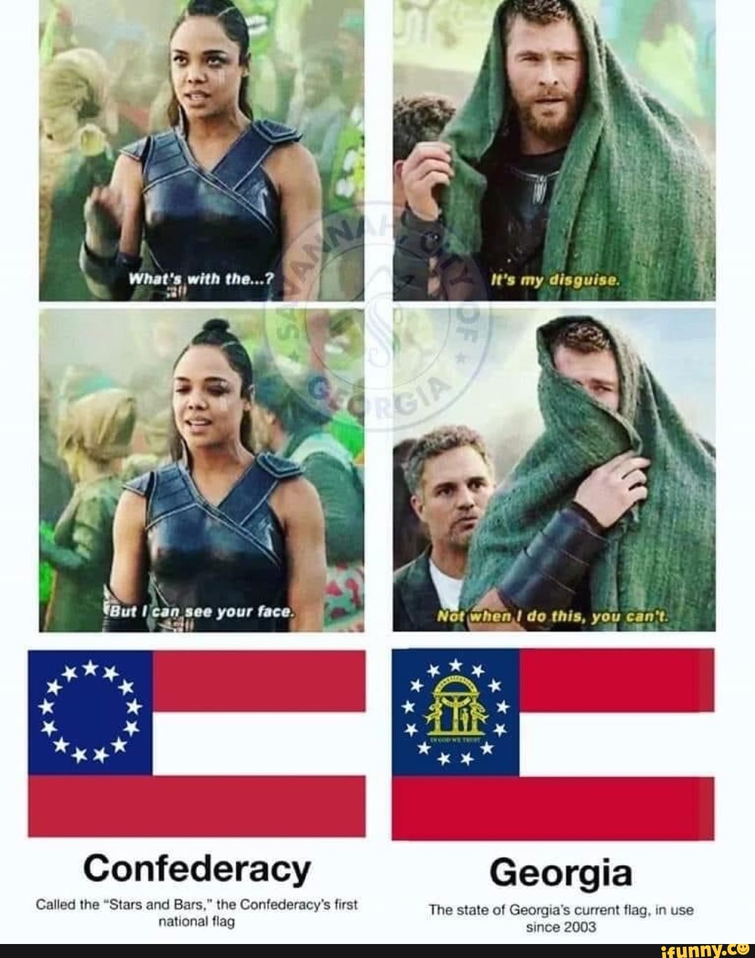 Confederacy Georgia
Called the "Stars and Bars," the Confederacy's first