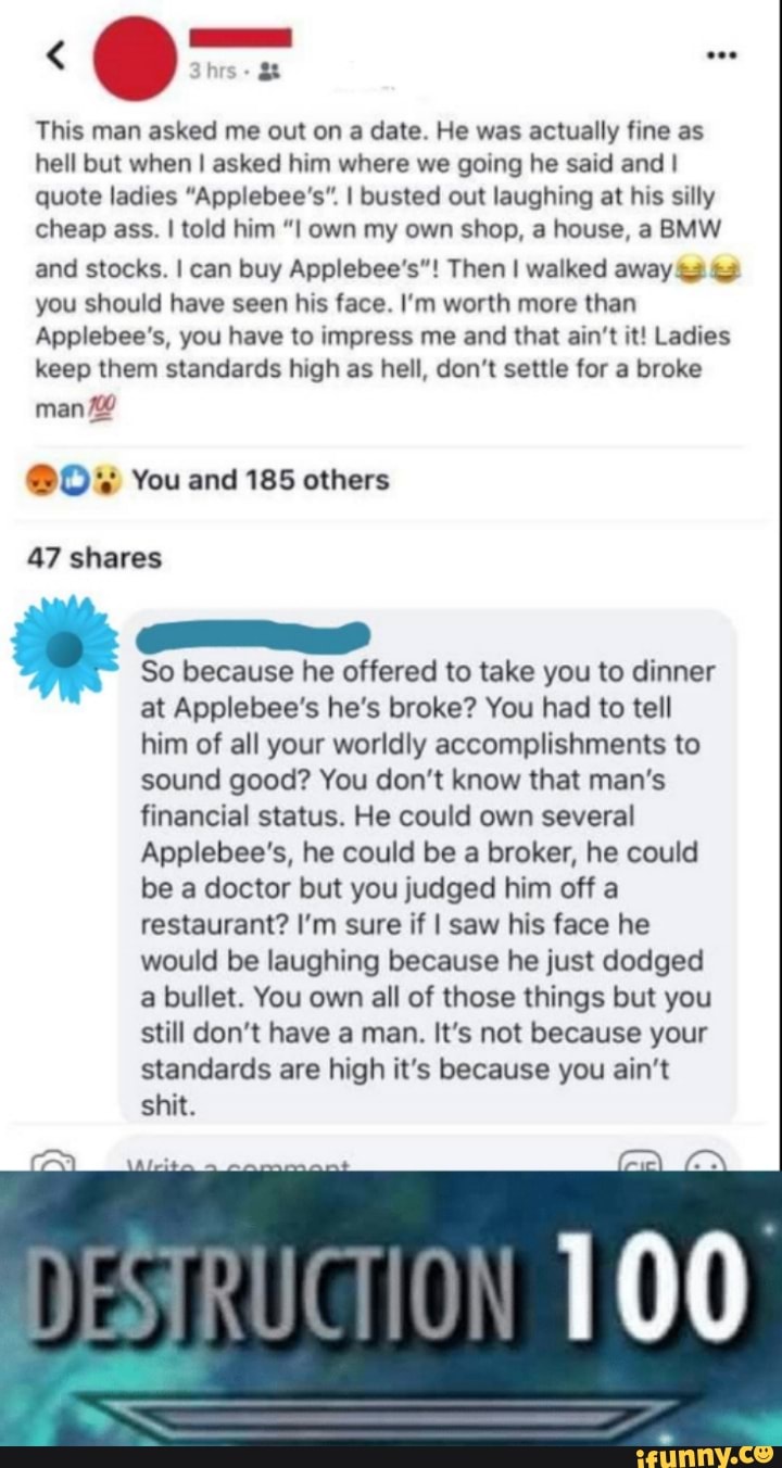 This man asked me out on a date. He was actually line as hell but when