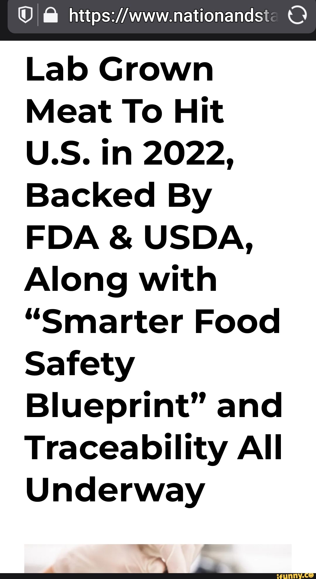 Lab Grown Meat To Hit U.S. in 2022, Backed By FDA & USDA, Along with