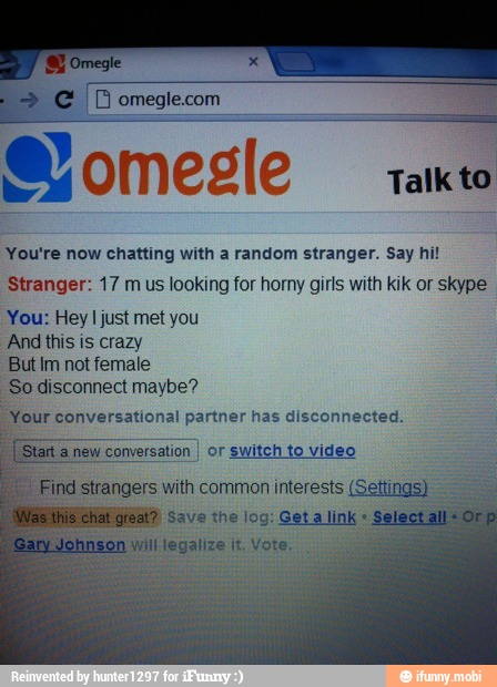 Omegle just girls