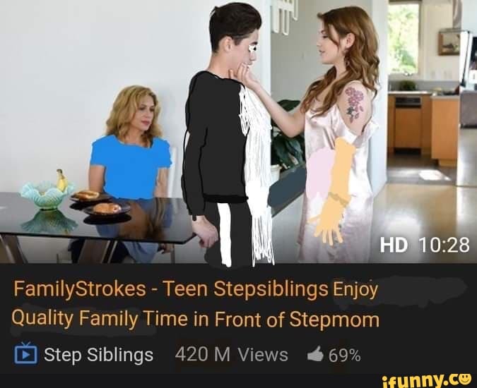 Teen Nar Enjoy Quality Family Time In Front Of Stepmom S