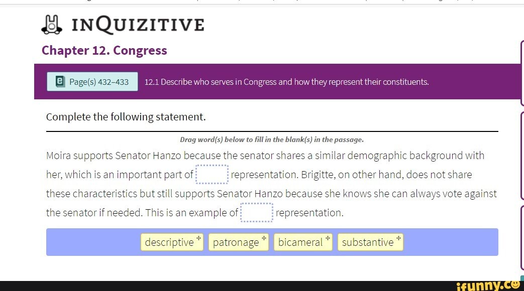 INQUIZITIVE Chapter 12. Congress 12.1 Describe Who Serves In Congress ...