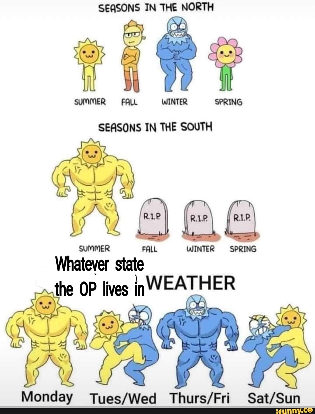 SEASONS IN THE NORTH SUMMER FALL WINTER SPRING SEASONS IN THE SOUTH ...