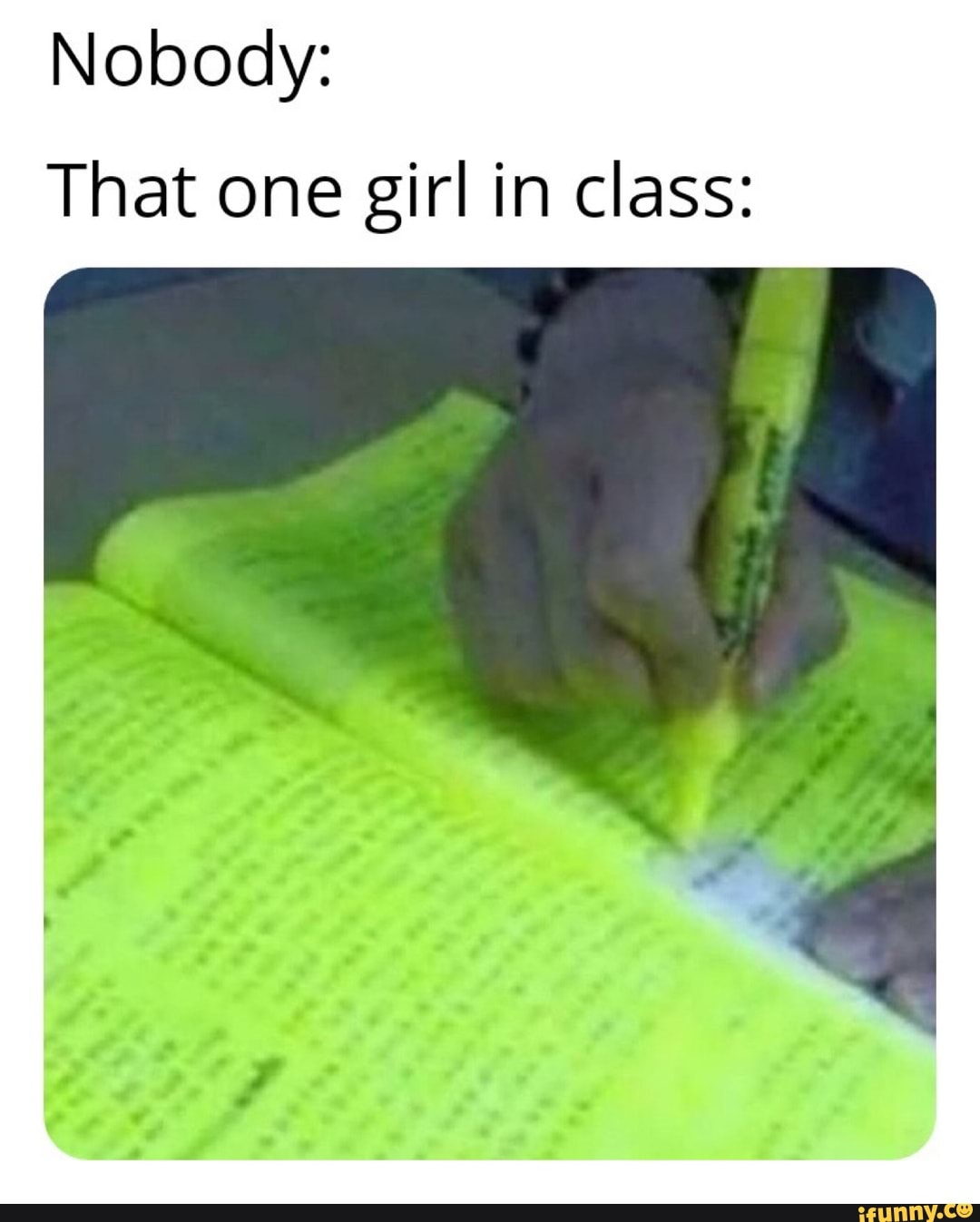 That one girl