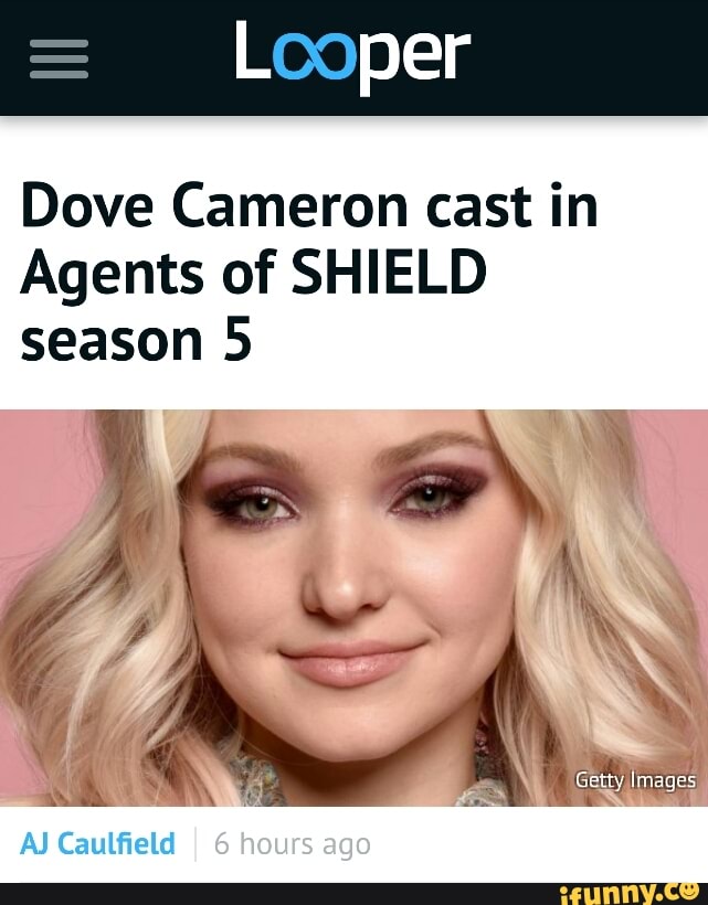 Dove Cameron Cast In Agents Of Shield Season 5